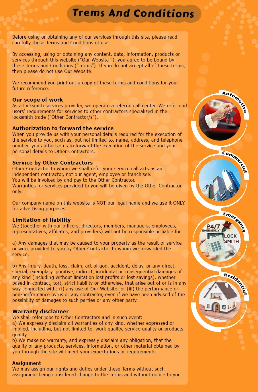 Long Beach Clifornia Locksmith Long Beach, CA 562-567-6814 - TermsAndCondition-13
